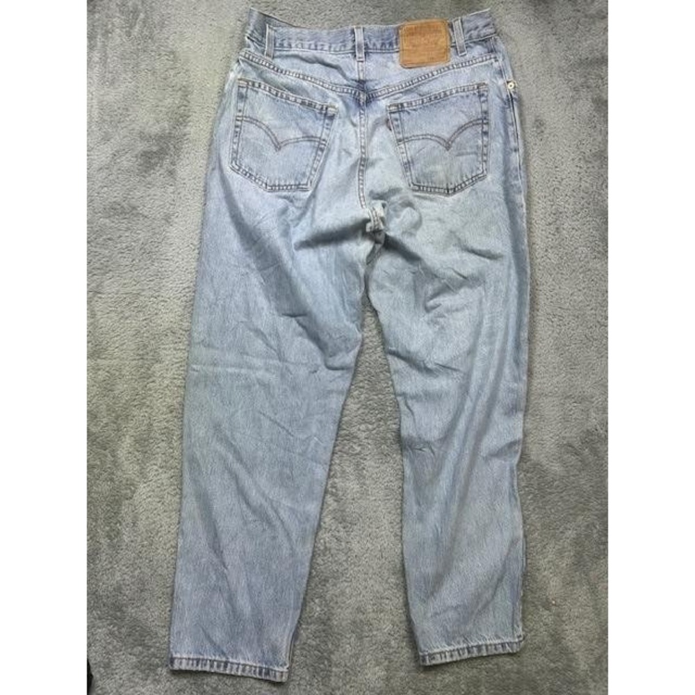 Levis 560 Jeans Mens 34x30 Light Blue‎ Loose Fit Comfort Tapered Denim Y2k 00s - Picture 7 of 14
